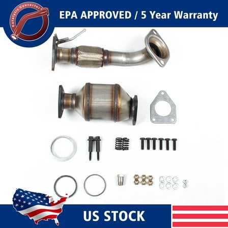 Front & Rear Catalytic Converters Fits For Honda Accord 2.4L 2008 TO 2012