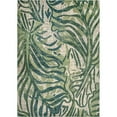 thumbnail image 2 of nuLOOM Cali Abstract Leaves Area Rug, 6' 7" x 9', Green, 2 of 8