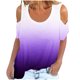 thumbnail image 1 of Elegante mujer cuello redondo impresión manga corta camiseta blusa Tops sudadera OAVQHLG3B Store lin121212, 1 of 5