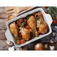 thumbnail image 6 of NutriChef Rectangular Ceramic 3 Piece Nonstick Kitchen Bakeware Set, Aqua, 6 of 6