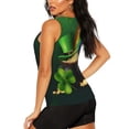 thumbnail image 3 of Xecao St. Patrick's Day4 print women's scoop neck, loose-fit workout tank tops for the gym., 3 of 9