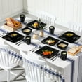 thumbnail image 7 of vancasso, Series SOHO, 32-Piece Stoneware Dinnerware Sets, Black Dinner Set, Service for 8, 7 of 7