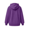 thumbnail image 6 of MXALUOB Full Zip Hoodies for Men Solid Color Classic Fit Sweatshirt Long Sleeve Drawstring Outerwear Fall Winter Daily Casual Wear, 6 of 7