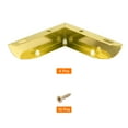 thumbnail image 3 of Furniture Legs, 4 Pack 109x33mm - Carbon Steel L-shaped Furniture Feet for Sofa Bedside Table TV Cabinet (Gold), 3 of 6
