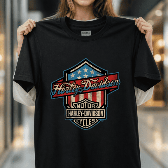 Harley Davidson Retro Motorcycle Heritage Vintage Biker Rider Unisex T-Shirt V18061, S - 5XL