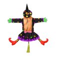 thumbnail image 2 of Dserhfy Crashing Witch Into Tree Halloween Decoration with LED Light Outdoor Lighted Flying Witch for Tree Yard Patio Porch Decoration, 2 of 7