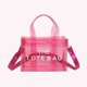 thumbnail image 4 of Bolso Mano Pequeño Un Hombro Color PVC Transparente Moderno Y Versátil 52215 (rojo Rosa) Rosa Rojo, 4 of 9