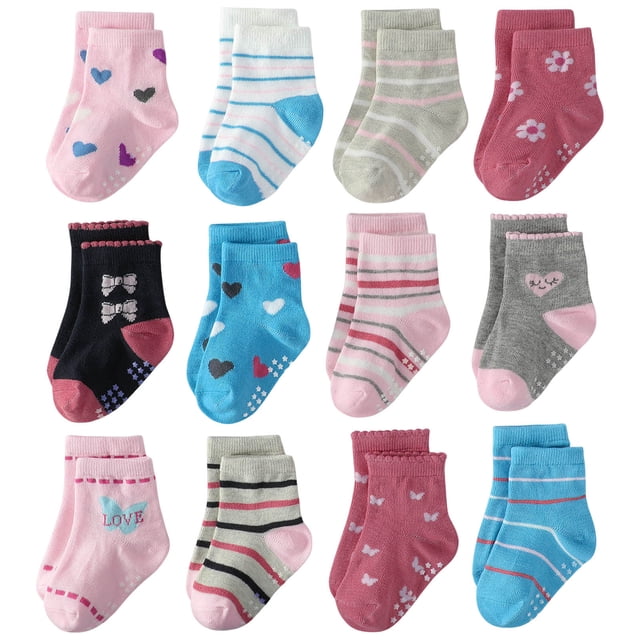 yocbz Baby Clothes Cartoon Childrens Socks Comfortable Skin Friendly Fashionable Polyester Non Slip Mid Calf Socks Sky Blue,1Y