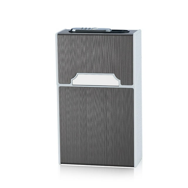 Boîte de Rangement pour Distributeur Étui à Rabat 20 Chargé Grande Capacité avec Étui Détachable Rechargeable par USB Noir