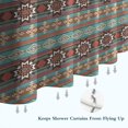 thumbnail image 6 of Boho Blue Ethnic Pattern with Star Motifs Shower Curtain 72"x84" ,Bathroom Decorative Shower Curtains Set with 12 Hooks,Modern Waterproof Washable Shower Curtain, 6 of 6