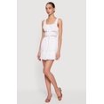 thumbnail image 2 of Women's Lace Trim Button Front Mini Dress, 2 of 3