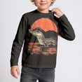 thumbnail image 2 of CONZONE Toddler Boys T Shirts Casual Graphic Long Sleeve Tee Shirt for Boys Crew Neck Lightweight Loose Fit Kids Spring Summer Tops, 2 of 6