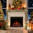 thumbnail image 2 of Christmas Door Decorations Christmas Decorations for Tree, 1-Meter Pines Needle Rattan Door Hanging Accent, 2 of 6
