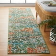 thumbnail image 2 of SAFAVIEH Madison Roswell Abstract Runner Rug, Green/Beige, 2'2" x 8', 2 of 7