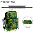 thumbnail image 6 of Psesaysky Crossbody Bag for Shop, with Zipper Pockets Lightweight Coin Bag for Womens Tropical Palm Leaf Theme Crossbody Bags, 6 of 7