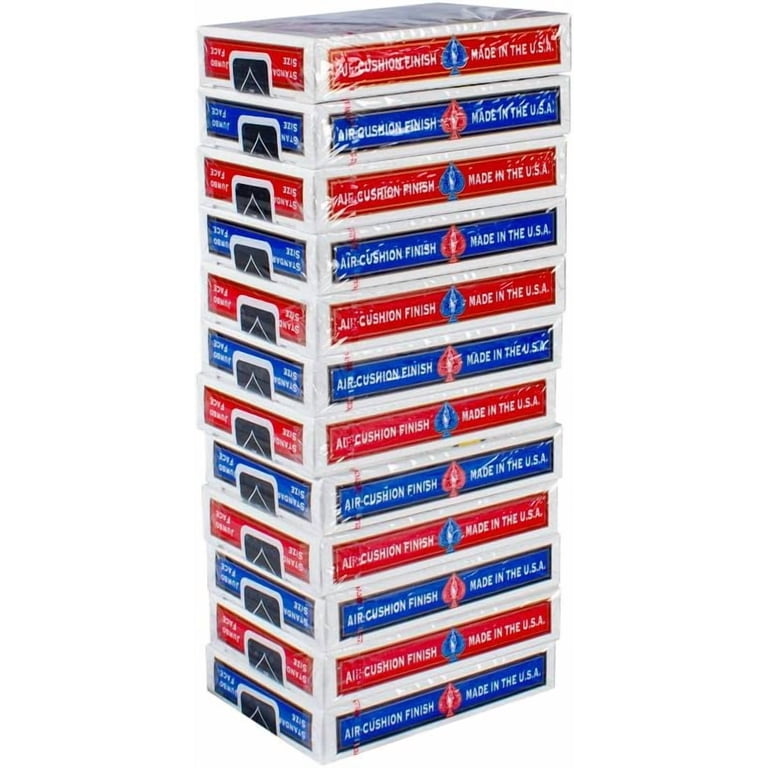 Bicycle, Playing Cards, Jumbo Index, 12 Pack, Red & Blue - Walmart.com