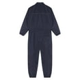 thumbnail image 5 of iiniim Men's Long Sleeve Coverall Action Back Coverall with Zipper Pockets Mechanic Uniform Jumpsuit Navy Blue 180/XXL, 5 of 7