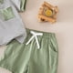 thumbnail image 5 of Niños Lugar Niños Pantalones Estilo de Dos Piezas de Cuello Redondo Suéter Conjunto con Bowtie Detalle de la Moda, Top Suave Y Pantalones Casuales para Bebés Niñas Trajes Diarios, 5 of 7