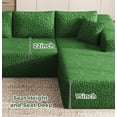 thumbnail image 4 of U-Shaped Modular Sectional Sofa, Oversized Cloud Couch with Premium Chenille Fabric, High-Density Memory Foam, Modern U-Shaped Sofa for Living Room, Apartment, Office, Green, 4 of 8