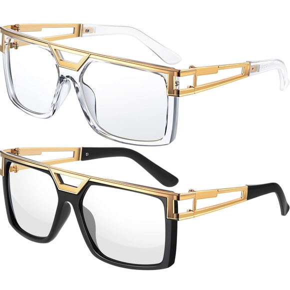 Gafas de sol Hicarer, años 80, 90, vintage, rapero, DJ, hip hop, unisex