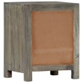 thumbnail image 2 of vidaXL Bedside Cabinet Grey 40x30x50 cm Solid Mango Wood, 2 of 4