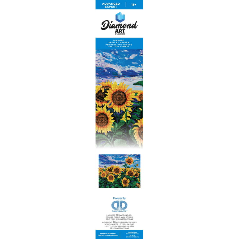 Griolams Diamond Art Kits Sunflower Full Diamond Painting Kits for