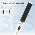 thumbnail image 3 of Sejoy Hair Straightener Brush, Negative Ion Hair Straightening Comb for Women, 10 Temp Settings & Auto-off, White, 3 of 7