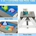 thumbnail image 5 of Solid Wood 3-in-1 Picnic Table / Comfortable for Kids' Use, 5 of 5