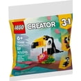 thumbnail image 1 of LEGO Creator Tucán Tropical 3 en 1 - Se Transforma de Tucán a Pez y Pingino - Juguete de Viaje para Niños - 30688, 1 of 3