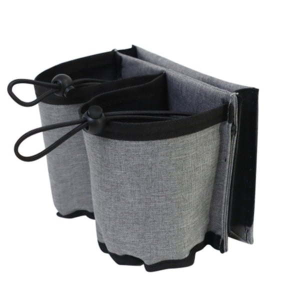 Free Hand Suitcase Drink Bag Travel Luggage Cup Holder with Multiple Compartments for Mugs and Water Bottles Machine Washable Oxford Cloth Storage Accessory, Blue