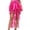 Hot Pink, variant on Women's High Waist Mesh Y2K Skirt Gothic Irregular Layered Skirts Club Rave Cute Mini Skirts (Pink, One Size)
