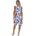 thumbnail image 6 of HELLHERO Sleeveless Sundress, Ladybug Flowers Side Pockets Sleeveless Dresses, Round Neck With Side Pockets Summer Sleeveless Sundress for Christmas Party Work, 6 of 8