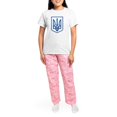 thumbnail image 4 of CafePress - Ukraine Women's Light Pajamas - Women's Short Sleeve Print T-Shirt and Pants Light Cotton Pajama Set, 4 of 7