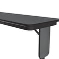 thumbnail image 3 of Adjustable Height 3/4" High Pressure Folding Seminar Table in Montana Brown, 3 of 5