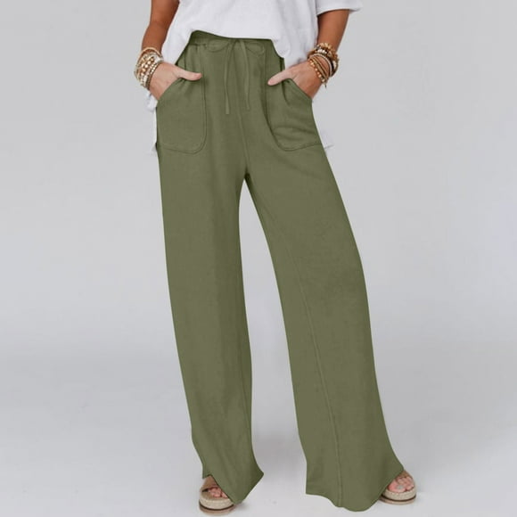 Bigersell Straight Leg Jeans Denim Jeans Clearance Skinny Jeans Ladies High Waist Slim-Leg Denim Pants Distressed Plus Size Flare Jeans Straight High Waist Full Length Pants Style J-58 Green M