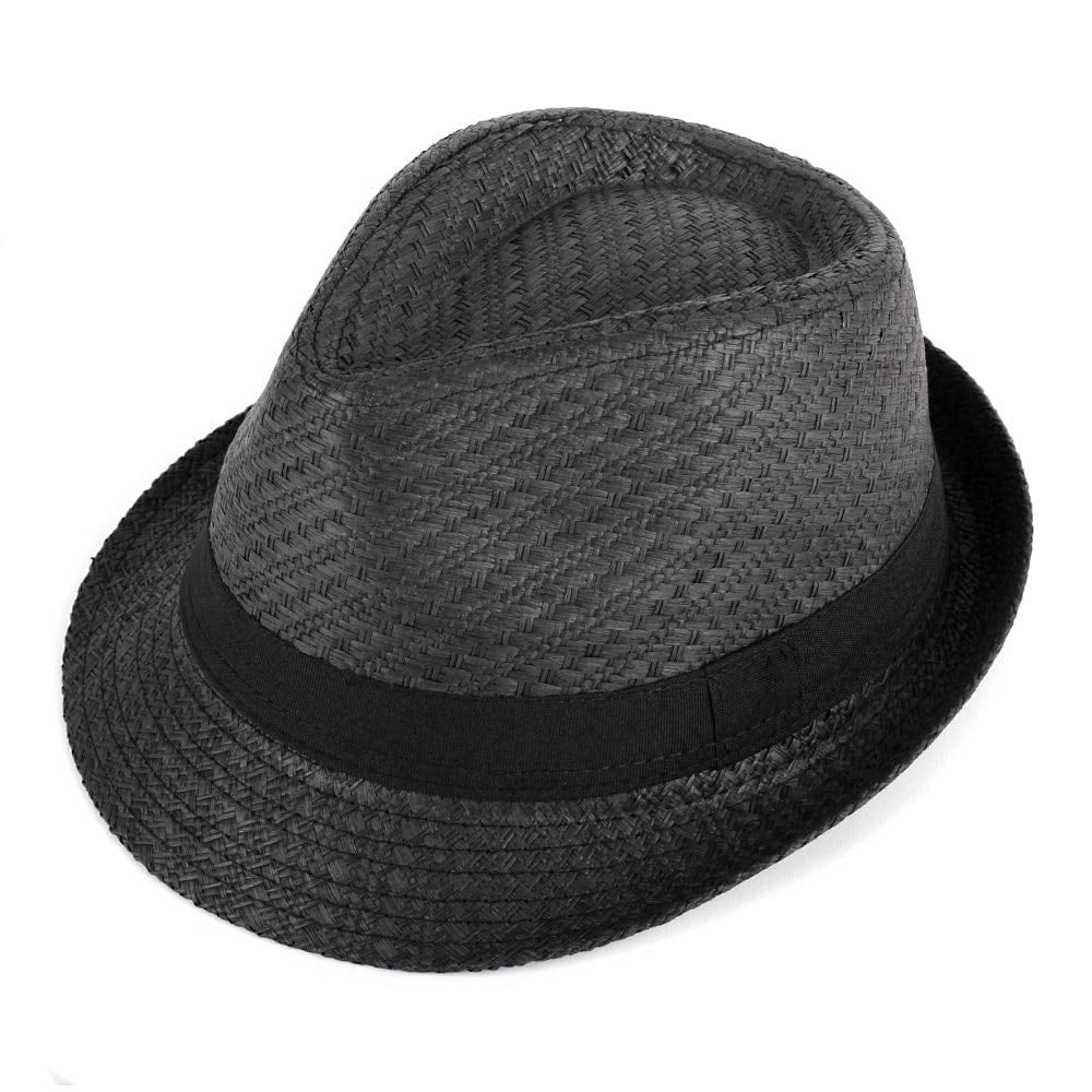 WESTEND Unisex Short Brim Fedora Hats for Men & Women + Panama Hats & Straw Hats