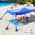 thumbnail image 3 of Carpa de playa Rhino Valley, 305 x 396 cm, UPF50+, 8 sacos de arena y 4 postes, 3 of 8