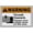 Warning Sign 1, variant on Approach Slowly Gate Will Open Sign 8"x12", Aluminum Tin Warning Signs for Home Outdoor Garden, Weatherproof Safety Sign for Driveway