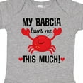 thumbnail image 4 of Inktastic My Babcia Loves Me Grandson Boys or Girls Baby Bodysuit, 4 of 5