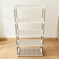 thumbnail image 7 of Storage Rack Floor Standing Shelf, Multi-Tier Organizer for Kitchen Pantry Bathroom Office, Space Saving Shelving Unit with Sturdy Construction for Home Organization, 7 of 7