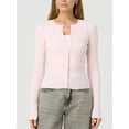 thumbnail image 3 of Gupgi Women Knit Cardigan Autumn Sweater Solid Color Long Sleeve Round Neck Button Up Ribbed Knitwear, 3 of 7