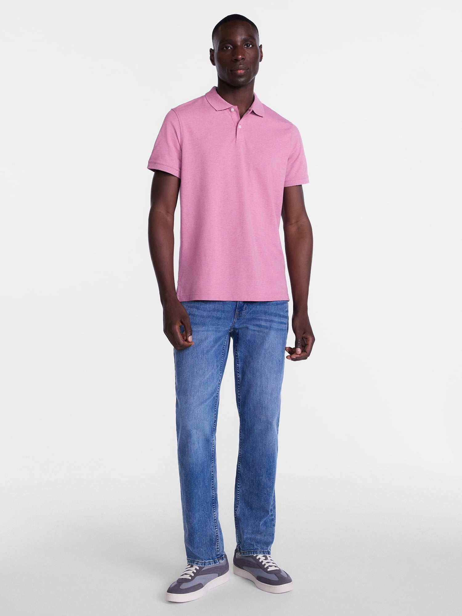 George Men's and Big Men's Classic Fit Pique Polo with Short Sleeves, Sizes XS-3XL, LT-4XLT, 2XB-6XB