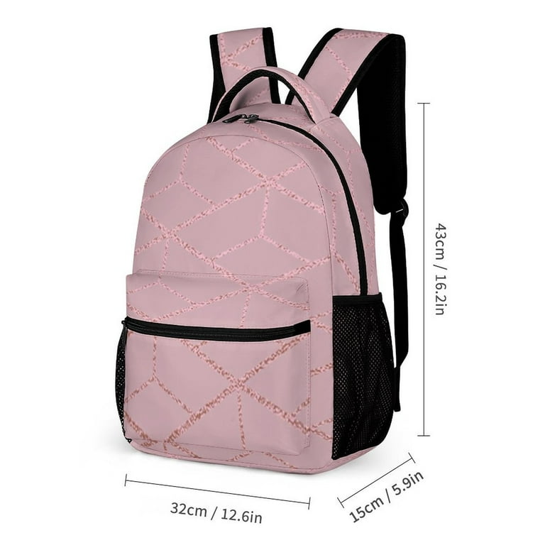 Girls rose gold backpack new arrivals