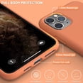 thumbnail image 3 of iPhone 11 Pro Max Case, Slim Liquid Silicone Case Compatible with iPhone 11 Pro Max 6.5 Inch, Full Body Microfiber Lining Protective Case (Orange), 3 of 12