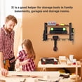 thumbnail image 2 of Mistaha Multi-Functional Storage Rack for Tools, Iron and Wood Color Wall-Mounted Organizer for Garage, Basement, and Storage Room, 2 of 6