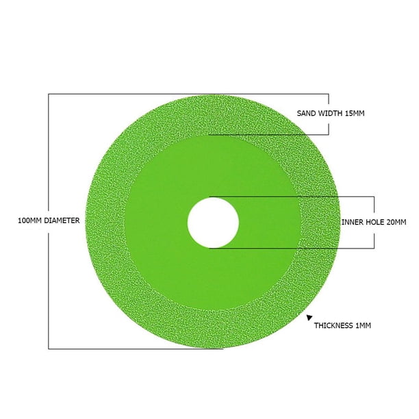 Disco de corte de vidrio Cerámica Cristal Diamante Jade Pulido Rectificado (1pc) Ndcxsfigh Para estrenar