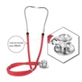 thumbnail image 4 of Stéthoscope Professionnel Double Tête Coloré Multifonction Stéthoscope Soins de Santé Rouge, 4 of 4
