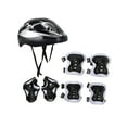 thumbnail image 3 of 7 piezas/juego de casco de bicicleta para niños, casco de patinaje, casco portátil a prueba de golpes para adolescentes, casco de monopatín para Plata negra, 3 of 8