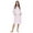 Pink, variant on Casual Nights Women's Zip Up Robe Housecoat, Velour Duster Lounger Dress with Pockets