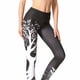 thumbnail image 2 of Naiovety Mujeres Árbol Hojas Deportes Yoga Pantalones Leggings Correr Fitness al aire libre Pantalones Uniforme atlético negro SG, 2 of 6
